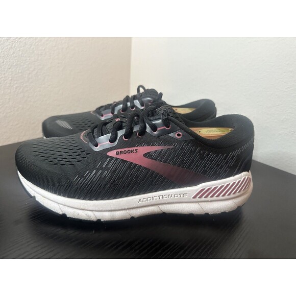 Brooks Addiction GTS 15 Women's Size 10 2E (Extra Wide) Running Shoes Black - Picture 5 of 10